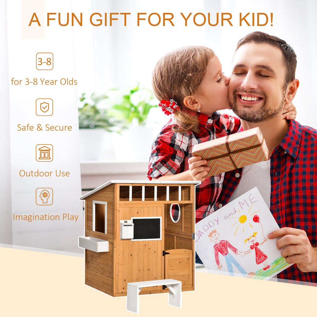 Playhouse for Kids Outdoor with Working Door