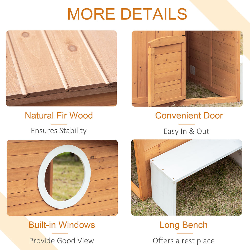 Playhouse for Kids Outdoor with Working Door